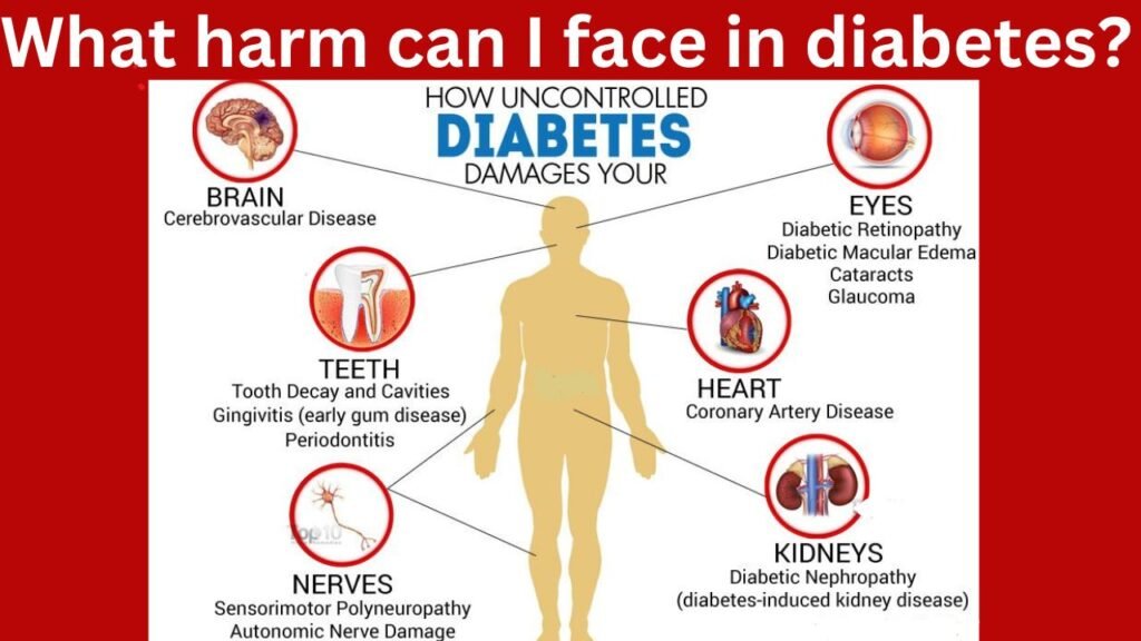 What harm can i face in diabetes?